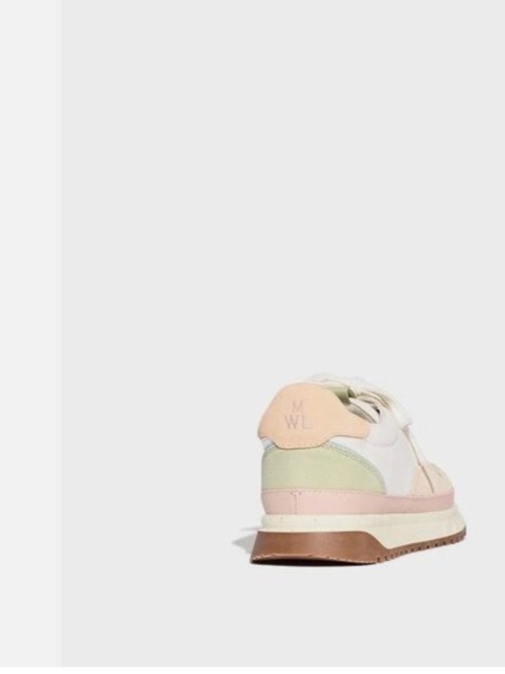 NWOT Madewell Women’s Pastel Pink Multi-Accent Retro Runner Sneakers - Picture 3 of 8